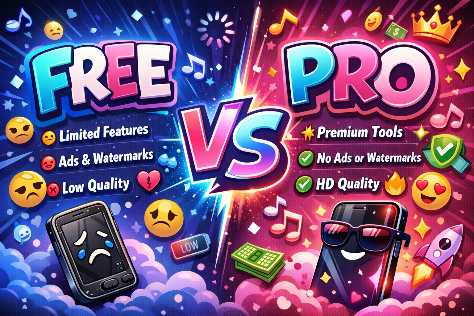 capcut free vs capcut pro